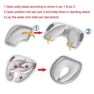 Portable & Foldable Potty Seat for Training and Travelling