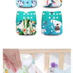 4pcs/Set Washable Eco-Friendly Cloth Diaper