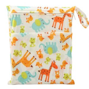 Waterproof Wet Diaper Bag with Zipper