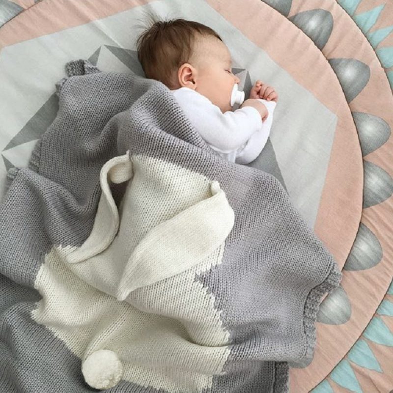 Knitted Baby Blanket & Swaddle
