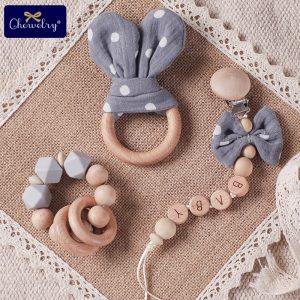 Handmade Baby Teether Pacifier Chain