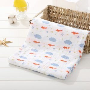 100% Cotton Newborn Baby Blankets & Swaddles