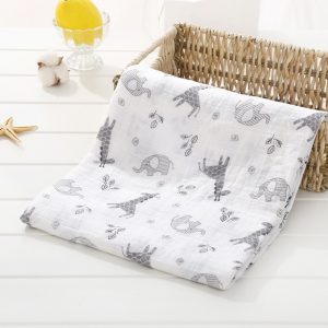 100% Cotton Newborn Baby Blankets & Swaddles