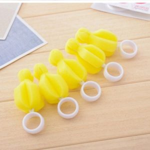 2pcs 360 Degree Rotating Baby Pacifier Cleaning Brush