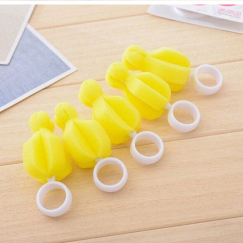 2pcs 360 Degree Rotating Baby Pacifier Cleaning Brush
