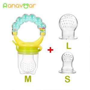 3 in 1 Baby Teething Pacifier & Fruit/Food/Water Feeder