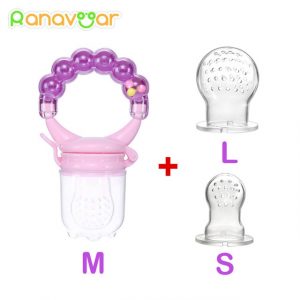 3 in 1 Baby Teething Pacifier & Fruit/Food/Water Feeder