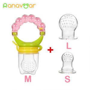 3 in 1 Baby Teething Pacifier & Fruit/Food/Water Feeder