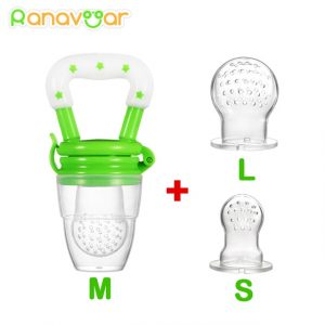 3 in 1 Baby Teething Pacifier & Fruit/Food/Water Feeder