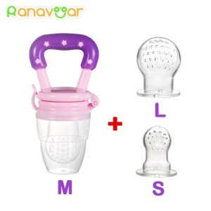 3 in 1 Baby Teething Pacifier & Fruit/Food/Water Feeder