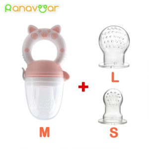 3 in 1 Baby Teething Pacifier & Fruit/Food/Water Feeder