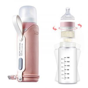 3 in 1 Baby Travel Feeding Bottle Set with Milk Powder Storage and USB Thermal Bag