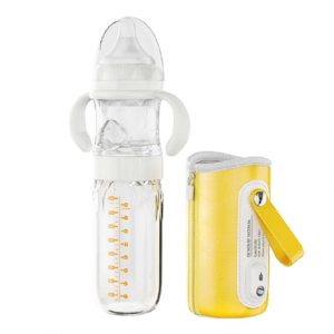 3 in 1 Baby Travel Feeding Bottle Set with Milk Powder Storage and USB Thermal Bag