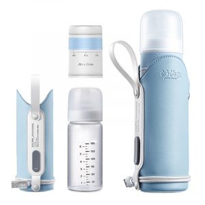 3 in 1 Baby Travel Feeding Bottle Set with Milk Powder Storage and USB Thermal Bag