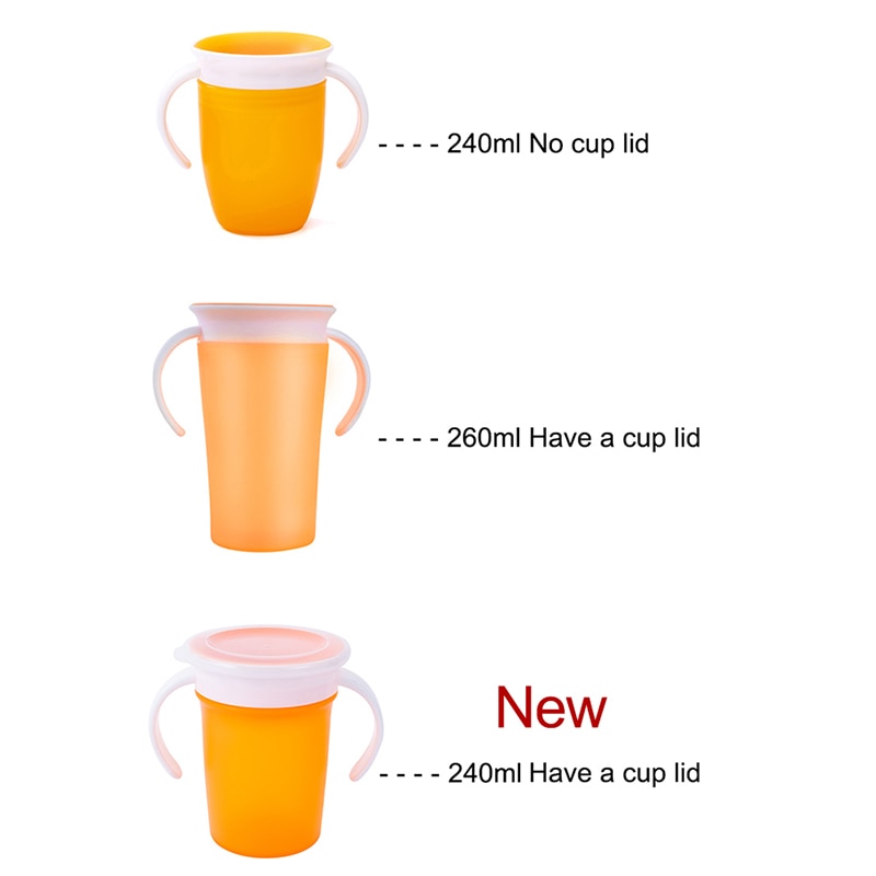 360 Degrees Rotating BPA Free Baby Learning Drinking Cup