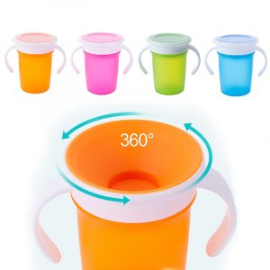 360 Degrees Rotating BPA Free Baby Learning Drinking Cup