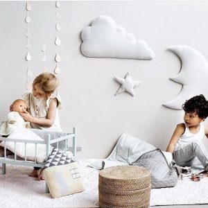 3pcs/set Kids Room Moon Star Wall Decor