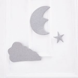 3pcs/set Kids Room Moon Star Wall Decor