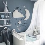 3pcs/set Kids Room Moon Star Wall Decor