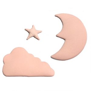 3pcs/set Kids Room Moon Star Wall Decor