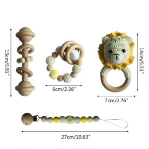 BPA Free Baby Teether / Pacifier Chain / Bracelet / Rattle