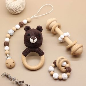 BPA Free Baby Teether / Pacifier Chain / Bracelet / Rattle