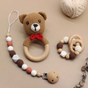 BPA Free Baby Teether / Pacifier Chain / Bracelet / Rattle