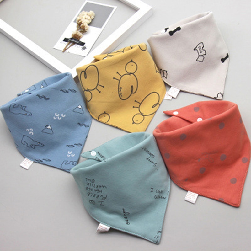 Triangle Double Cotton Baby Bibs