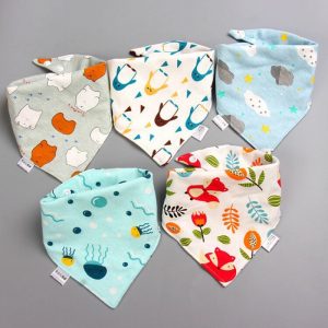 Triangle Double Cotton Baby Bibs