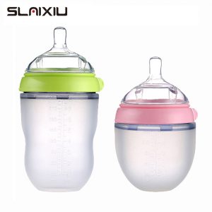 Baby Wide Neck Soft Silicone Feeding Bottle