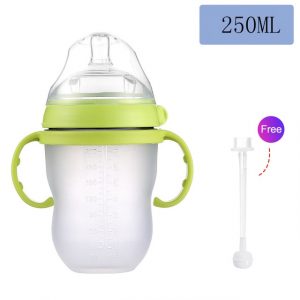 Baby Wide Neck Soft Silicone Feeding Bottle