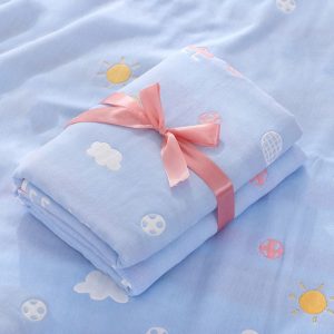 Cotton Baby Bath Towel / Blankets with Four Layers of Gauze