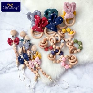 Handmade Baby Teether Pacifier Chain