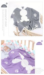 Super Soft Knitted Baby Blanket & Swaddle