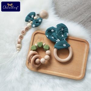 Handmade Baby Teether Pacifier Chain