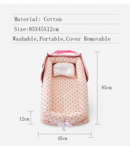 Portable Baby Travel Crib with Pillow