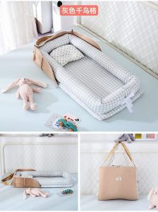 Portable Baby Travel Crib with Pillow