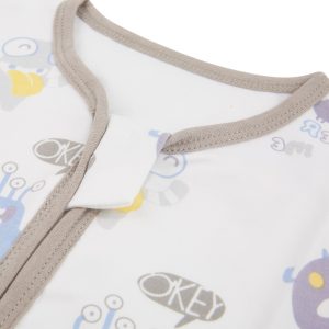 Cartoon Double Zippers Thin Sleeping Swaddle