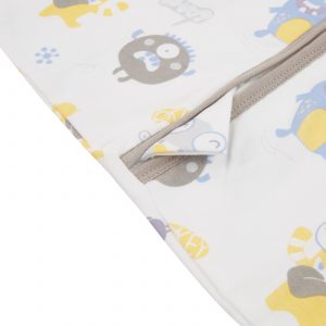 Cartoon Double Zippers Thin Sleeping Swaddle