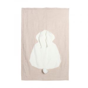 Knitted Rabbit Cartoon Baby Blanket & Swaddle