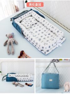 Portable Baby Travel Crib with Pillow