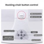 Smart Electric Rocking Baby Cradle Crib with Intelligent Remote Control