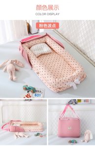 Portable Baby Travel Crib with Pillow