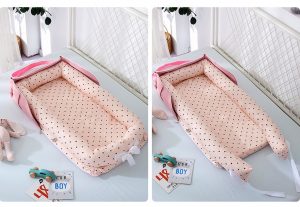 Portable Baby Travel Crib with Pillow