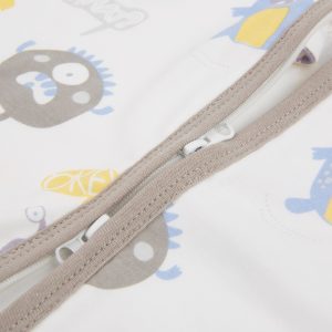 Cartoon Double Zippers Thin Sleeping Swaddle