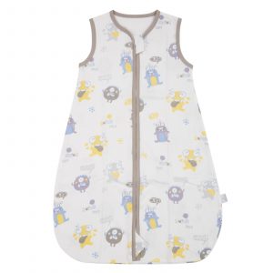 Cartoon Double Zippers Thin Sleeping Swaddle