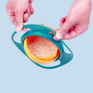 360 Degree Rotating Spill-Proof Solid Feeding Bowl