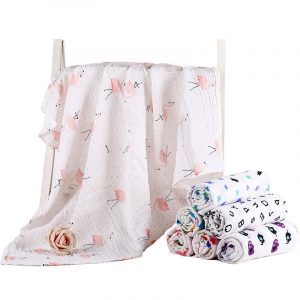 100% Cotton Newborn Baby Blankets & Swaddles