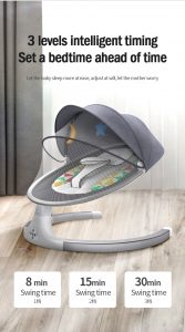 Smart Electric Rocking Baby Cradle Crib with Intelligent Remote Control