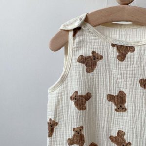 Sleeveless Cotton Baby Sleeping Vest